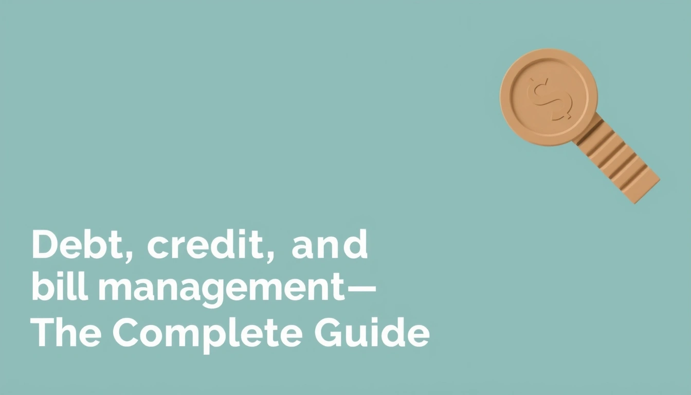 Debt, credit, and bill management — The Complete Guide Debt, credit, and bill management — The Complete Guide