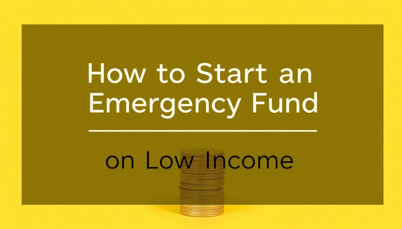 How to Start an Emergency Fund on a Low Income How to Start an Emergency Fund on a Low Income